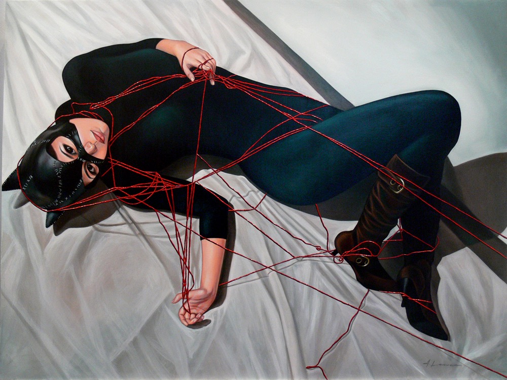 Pull Me (Dyptich, Black Cat,Red String III)