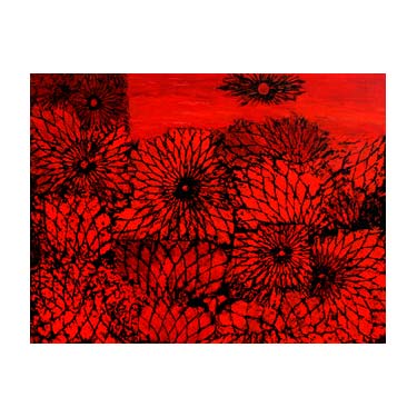 Crimson Flowers I