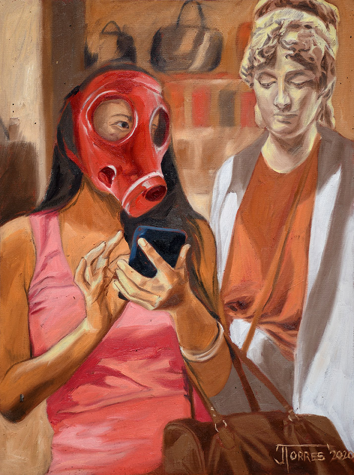 Shopper and Figurine